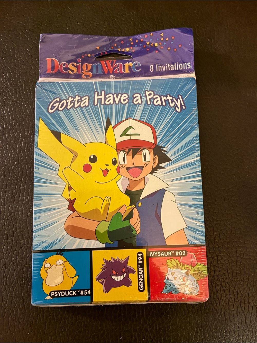 DesignWare Vtg 1999 Nintendo Pokémon “Gotta Have a Party!” 8-Count Invitations